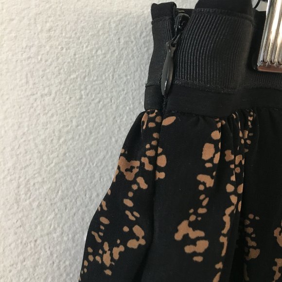 GAP black and mustard pleated skirt - Picture 3 of 4